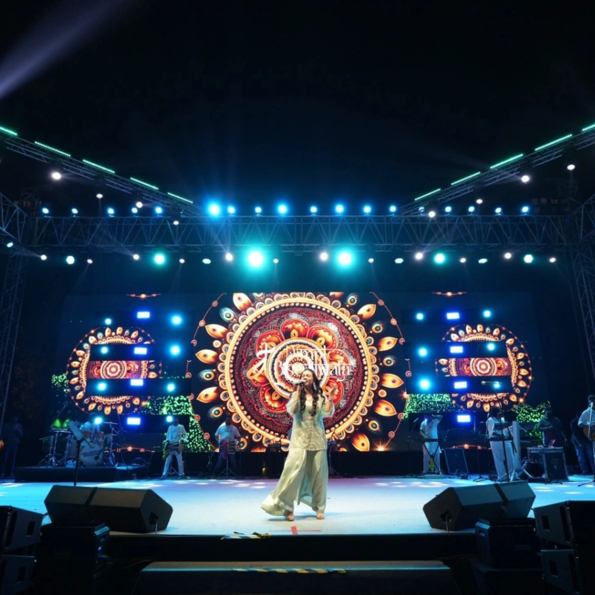 Lotus Grandeure high energy live musical concert with professional stage lighting, sound production and immersive audience experience in India